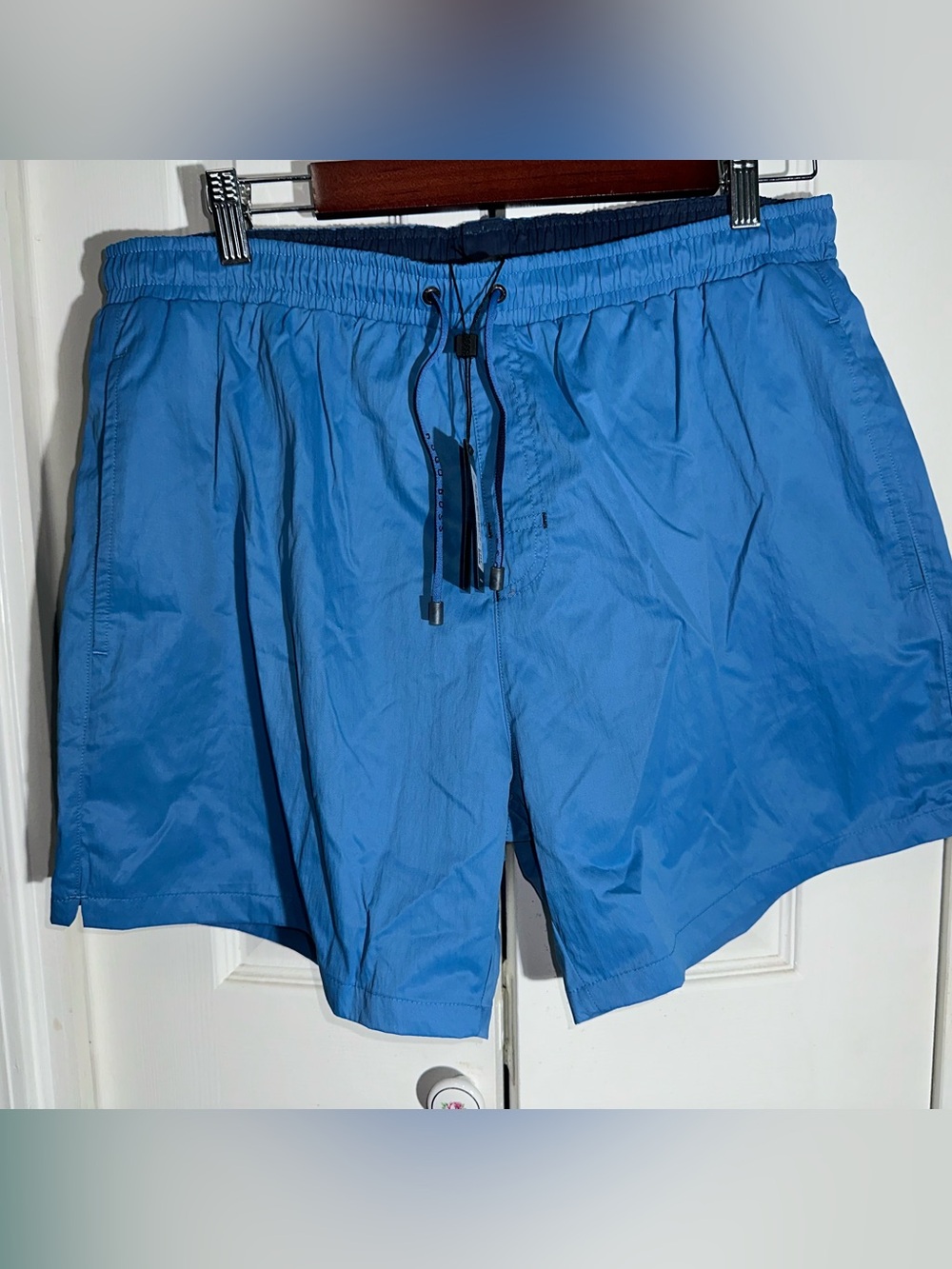 New Hugo Boss Carp Swim Trunks Shorts Mens Size XL Blue Mesh Lined NWT  AA26